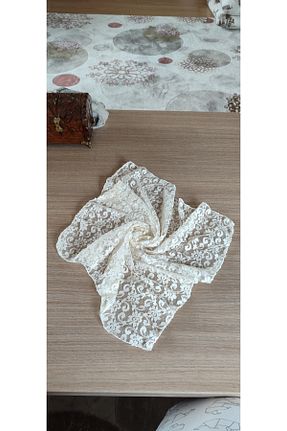 دستمال گردن بژ زنانه پنبه ای IŞIK - کد 469954240