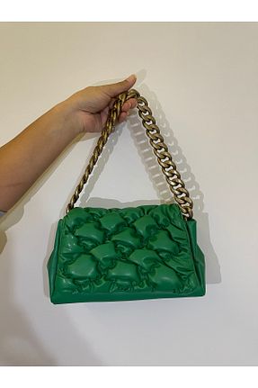 کیف دوشی سبز زنانه LADYME - کد 799258647
