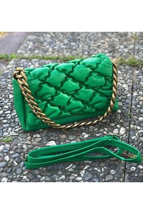 کیف دوشی سبز زنانه LADYME - کد 799258647