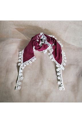 دستمال گردن زرشکی زنانه IŞIK - کد 465568723