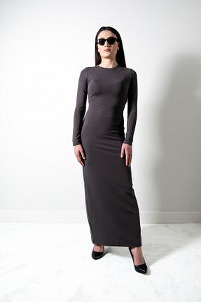 لباس طوسی زنانه بافتنی VOOLSTYLE - کد 797161730