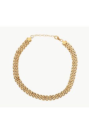 گردنبند استیل ( فولاد ) طلائی زنانه استیل (فولاد) B.BOXED - کد 779741117