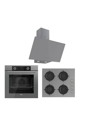 ست هود و اجاق گاز طوسی گارانتی نمایندگی رسمی Ferre - کد 767857999