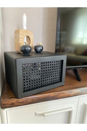 جعبه دکوراتیو مشکی چوب ZS KONSEPT - کد 345245763