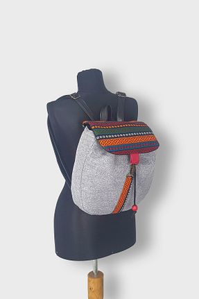 کوله پشتی طوسی زنانه سایز متوسط Ayşe Teyze