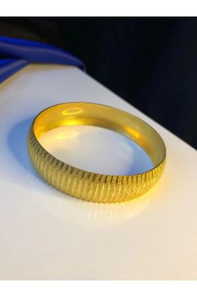 دستبند استیل طلائی زنانه فولاد ( استیل ) کد 790643366