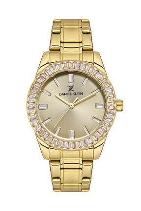 ساعت مچی طلائی زنانه 36 میلی متر Daniel Klein - کد 783649601