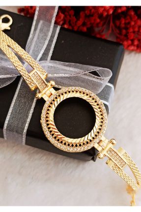دستبند جواهر طلائی زنانه کد 664946213