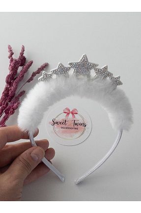 تاج سفید بچه گانه Sweet twins accessories - کد 776602806