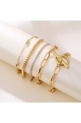 دستبند جواهر طلائی زنانه روکش طلا ci&or - کد 229793643