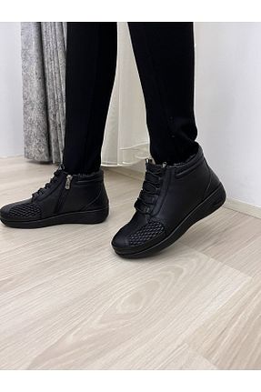 بوت / نیم بوت مشکی زنانه چرم خالص Vacco - کد 472439896