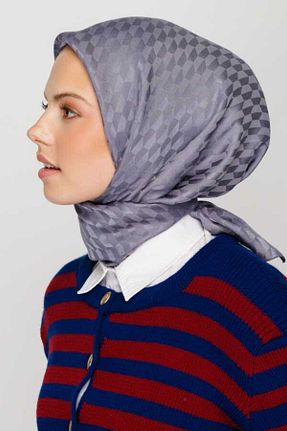 روسری طوسی İpek Jakar VALORSCARF - کد 794787949