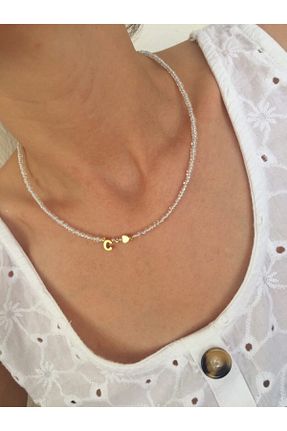 گردنبند استیل ( فولاد ) سفید زنانه استیل ضد زنگ ACCESSORIES WORLD - کد 124871342