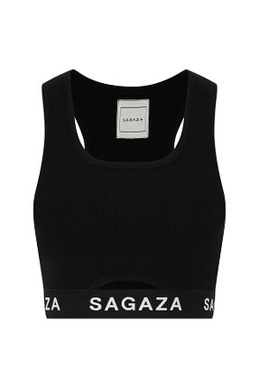 نیم تنه اسپرت مشکی زنانه Sagaza - کد 152030897
