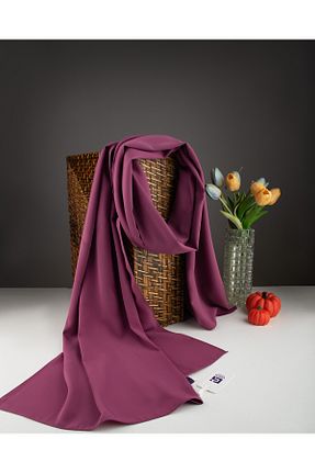 شال صورتی زنانه ابریشم Scarf - کد 798097953