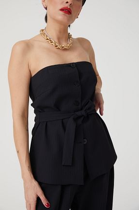 بلوز مشکی زنانه ساده Charm in Urban - کد 785081117