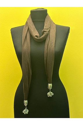 دستمال گردن قهوه ای زنانه Gönülden Tasarım - کد 800174648