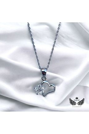 گردنبند نقره سفید زنانه 925 عیار ÖZDE - کد 797112195