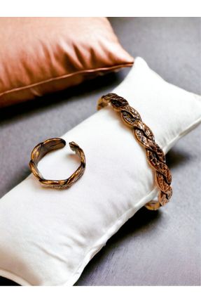 دستبند جواهر متالیک زنانه برنز کد 800224269