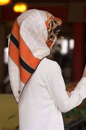 روسری نارنجی İpek Tivil Vissona - کد 318488645