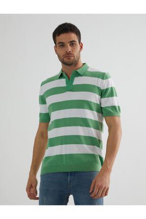 تی شرت سبز مردانه اورسایز تکی طراحی کد 800250769