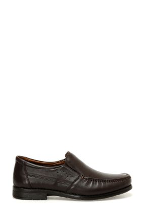 کفش کلاسیک قهوه ای مردانه پاشنه کوتاه ( 4 - 1 cm ) پاشنه ساده کد 800448670