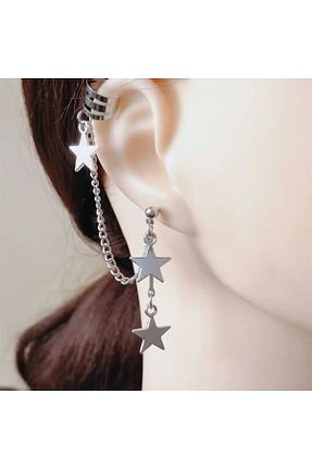 گوشواره جواهر روکش نقره oldskoolbutik - کد 792113708