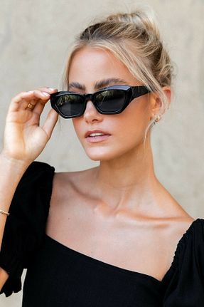 عینک آفتابی مشکی زنانه UV400 Zzla - کد 118007329
