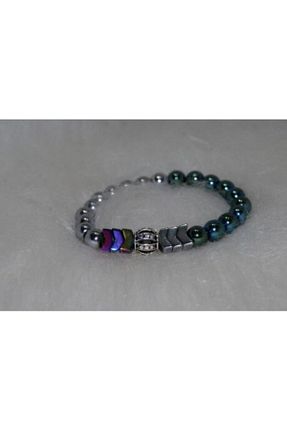 دستبند جواهر سبز زنانه سنگ طبیعی trendim - کد 80572502