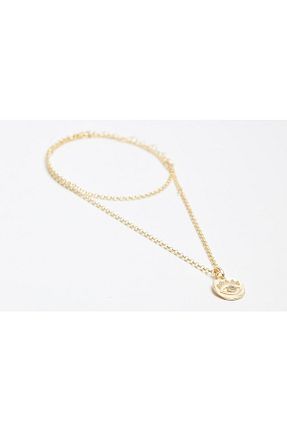 گردنبند نقره طلائی زنانه 925 عیار CAPRA DESIGN - کد 801124958