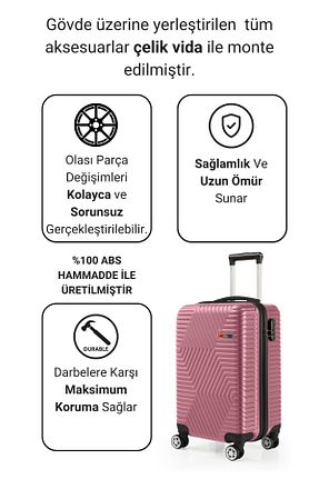 ساک و چمدان صورتی زنانه G&D Polo Suitcase - کد 800549312