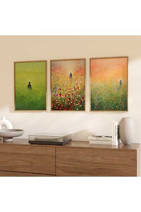 تابلو قهوه ای چوب Dekorsiahome - کد 800619757