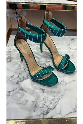 کفش مجلسی سبز زنانه چرم مصنوعی lescarpe - کد 635085791