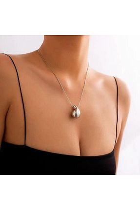 گردنبند جواهر زنانه برنجی İlraysa - کد 801098441
