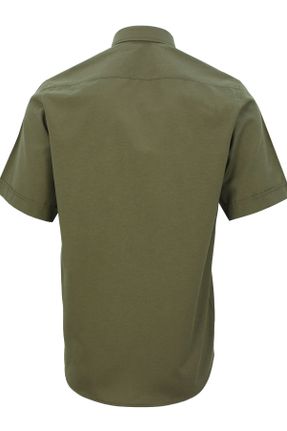 پیراهن خاکی مردانه یقه پیراهنی رگولار کد 801127943