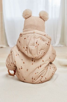 سرهمی فضانوردی قهوه ای بچه گانه پنبه ای Next Baby - کد 771119113