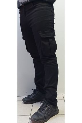 شلوار مشکی مردانه پنبه - الاستین BeyzDenim - کد 731829162