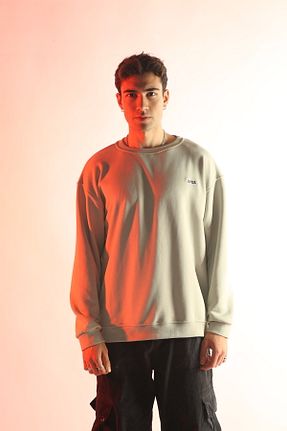 سوئیشرت طوسی مردانه نقش دار / کار شده uvos - کد 801167708