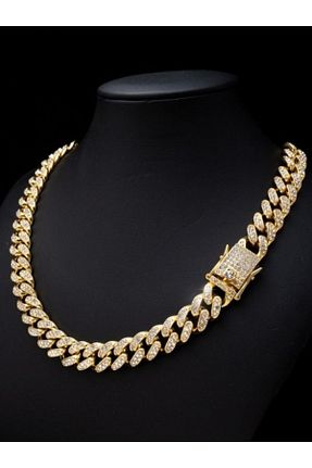 گردنبند استیل ( فولاد ) طلائی زنانه استیل (فولاد) Çeko Chain - کد 343654761