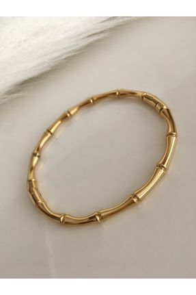 دستبند استیل زرد زنانه فولاد ( استیل ) کد 153740513