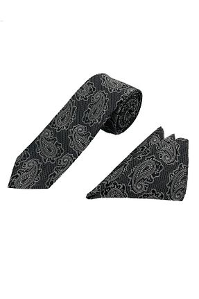 کراوات مشکی مردانه پلی استر Brianze - کد 801136321