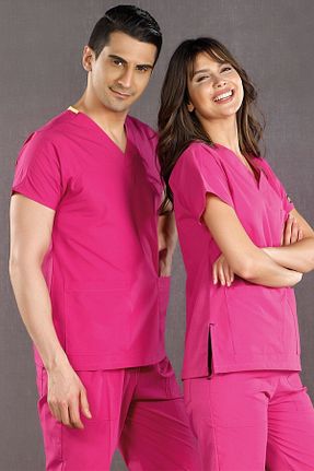 ست بالاتنه و پائین تنه صورتی زنانه بافتنی ÇİZGİ MEDİKAL - کد 266012953