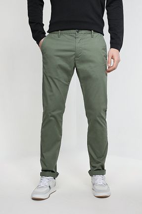 شلوار پارچه ای خاکی مردانه فاق نرمال Cuqq Denim - کد 799548424
