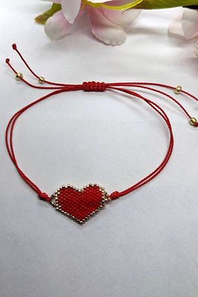 دستبند جواهر قرمز زنانه منجق Naliru - کد 801177709