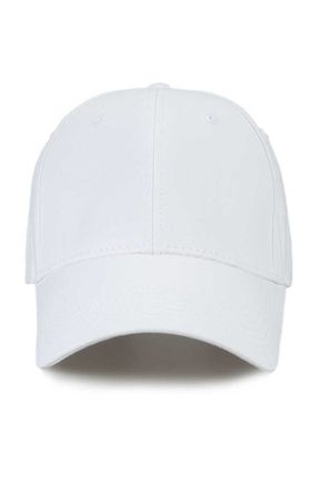 کلاه سفید زنانه پنبه (نخی) کد 801282892