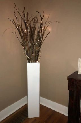 گلدان سفید چوب کد 290681591