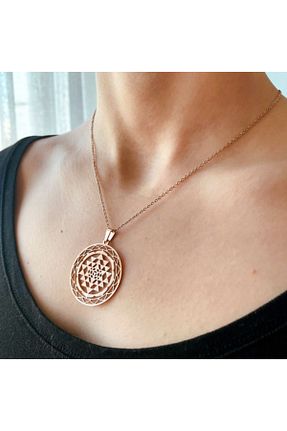 گردنبند استیل ( فولاد ) صورتی زنانه استیل (فولاد) Yuka Dükkan - کد 66474470