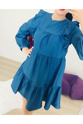 لباس آبی زنانه بافتنی B1butik - کد 105655429