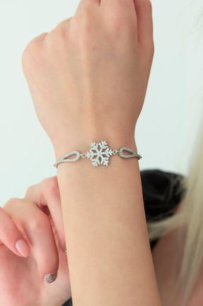 دستبند نقره زنانه کد 105881284