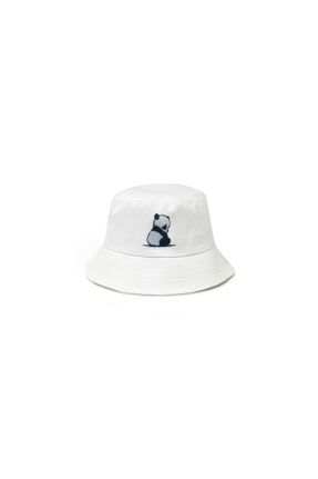 کلاه سفید زنانه پنبه (نخی) کد 105895430